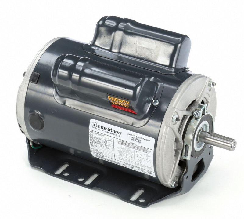Marathon Motors 1 HP, General Purpose Motor, Capacitor-Start/Run, 1725 Nameplate RPM, 120/240 Voltage - 5KCR48UN0105X