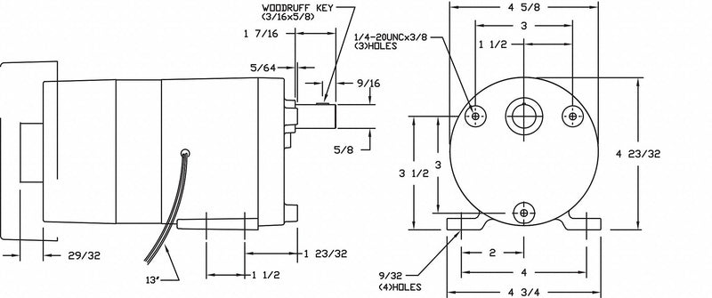 Dayton AC Gearmotor 115 Nameplate RPM 60 RPM Max. Torque 59.0 in-lb Enclosure Open - 1LPL6