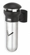 Rubbermaid 1/4 gal Cigarette Receptacle, 18 in Height, 12 3/4 in Base Dia., Metal, Silver - FG9W3200SSBLA