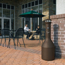 Rubbermaid 4 gal Cigarette Receptacle, 39 in Height, 13 in Base Dia., Metal, Brown - FG9W3300AGBRNZ