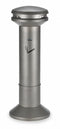 Rubbermaid 6 3/4 gal Cigarette Receptacle, 41 1/2 in Height, 15 1/2 in Base Dia., Metal, Antique Pewter - FG9W3400ATPWTR