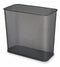 Rubbermaid 7 1/2 gal Rectangular Wastebasket, Metal, Black - FGWMB30RBK