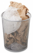 Rubbermaid 5 gal Round Wastebasket, Metal, Silver - FGWMB20SLV