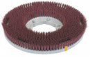 Tough Guy 14 in Round Cleaning, Scrubbing Rotary Brush for 16" Machine Size, Red - 1MEG2
