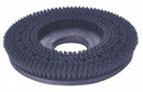 Tough Guy 18 in Round Cleaning, Scrubbing Rotary Brush for 20" Machine Size, Black - 1MEP8