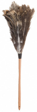 Tough Guy Duster, Feather Head Material, 30" Length, Fixed, Brown - 1MYG7