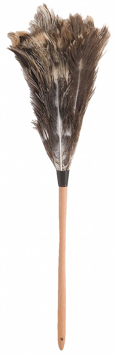 Tough Guy Duster, Feather Head Material, 30" Length, Fixed, Brown - 1MYG7