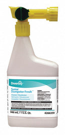 Diversey Surface and Air Deodorants, Hose End Connection Bottle, 32 oz, Liquid, Fragrance Free - 94266359