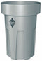 Tough Guy 30 gal Round Correctional Facility Trash Can, Plastic, Gray - 4WNZ1