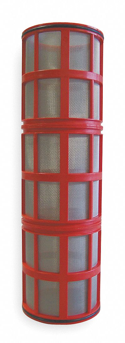 Amiad 14-5/8" Stainless Steel Filter Screen with 109.00 sq. in. Screen Area, Red - 700101-000415