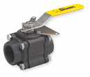 Top Brand Ball Valve, Carbon Steel, Inline, 3-Piece, Pipe Size 1 in, Connection Type FNPT x FNPT - SV8446MTTE*010