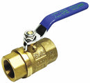 Top Brand Ball Valve, Brass, Inline, 2-Piece, Pipe Size 4 in, Connection Type FNPT x FNPT - 1PYT2