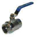 Top Brand Ball Valve, Chrome-Plated Brass, Inline, 2-Piece, Pipe Size 3/8 in, Tube Size 3/8 in - 107-822-CP