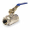 Top Brand Ball Valve, Chrome-Plated Brass, Inline, 2-Piece, Pipe Size 1/2 in, Tube Size 1/2 in - 107-823-CL