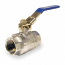 Top Brand Ball Valve, Chrome-Plated Brass, Inline, 2-Piece, Pipe Size 1 in, Tube Size 1 in - 107-825-CL