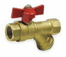 Top Brand 1/2 in Butterfly Combination Strainer/Ball Valve FNPT x FNPT - 1PYY8