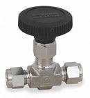Parker Needle Valve, Straight, 316 SS, 3/8 In. - 6A-V6LK-SS