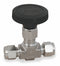 Parker Needle Valve, Straight, 316 SS, 1/4 In. - 4A-V4LN-SS