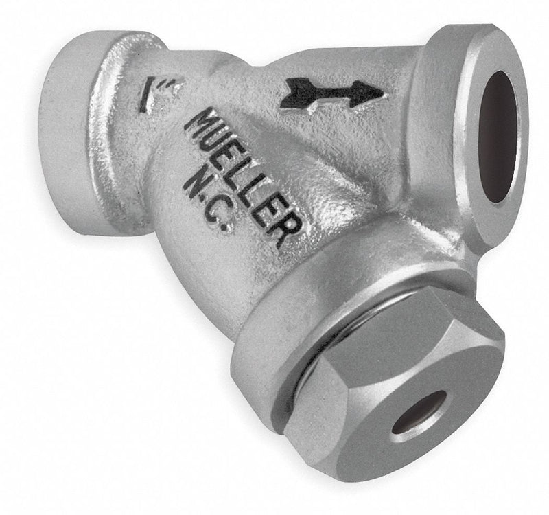 Mueller Steam Specialty 1/4 in Y Strainer, Socket Weld, 1/16 in Mesh, 2 15/16 in Length, Cast Carbon Steel - 1/4 582 CS socket weld