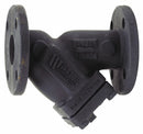 Mueller Steam Specialty 4 in Y Strainer, Flanged, 31/500 in Mesh, 12 1/8 in Length, Cast Iron - 4 758 N