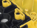 Notrax Drainage Mat, 3 ft L, 3 ft W, 1 in Thick, Square, Black with Yellow Border - 620S3636BY