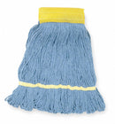 Tough Guy Clamp, Quick Change, Side-Gate Cotton String Wet Mop Head, Blue - 1TYK9