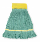 Tough Guy Quick Change, Side-Gate Cotton String Wet Mop Head, Green - 1TYU7
