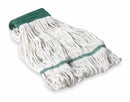 Tough Guy Clamp, Quick Change, Side-Gate Cotton String Wet Mop Head, White - 1TYV9