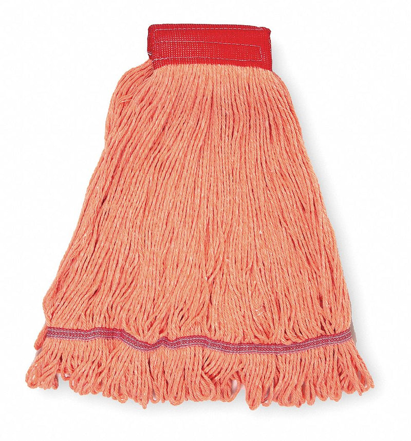 Tough Guy Clamp, Quick Change, Side-Gate Cotton String Wet Mop Head, Orange - 1TYN1