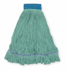 Tough Guy Clamp, Quick Change, Side-Gate Cotton String Wet Mop Head, Green - 1TYN4