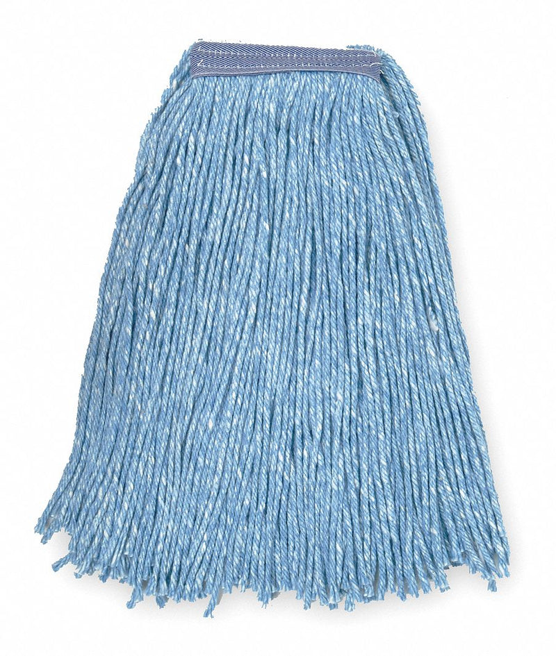 Tough Guy Clamp, Quick Change, Side-Gate Cotton String Wet Mop Head, Blue - 1TYR7