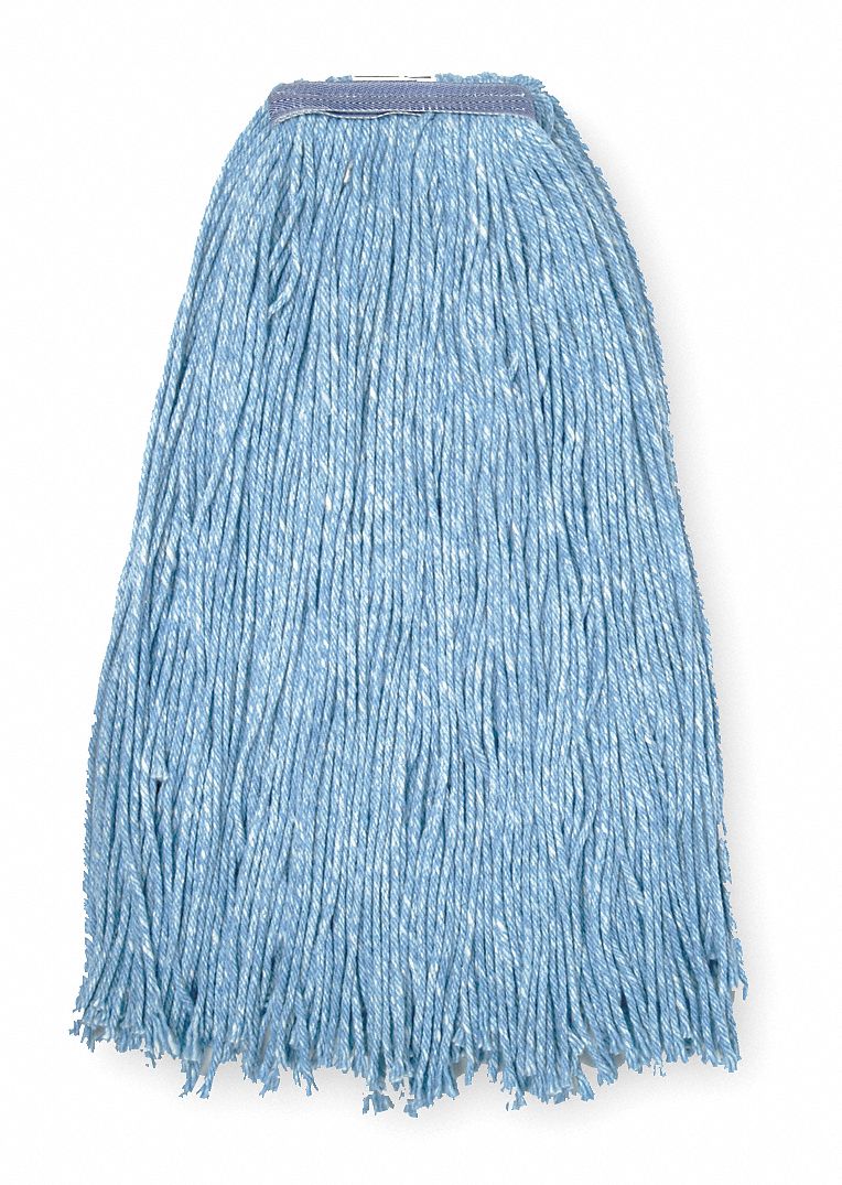 Tough Guy Quick Change, Side-Gate Cotton String Wet Mop Head, Blue - 1TYT1