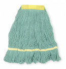 Tough Guy Quick Change, Side-Gate Cotton String Wet Mop Head, Green - 1TYT4
