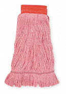 Tough Guy Clamp, Quick Change, Side-Gate Cotton String Wet Mop Head, Red - 1TYP8