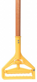 Tough Guy Wet Mop Handle, Side Gate Mop Connection Type, Gray, Wood, 54" Handle Length - 1TYZ7