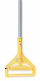 Tough Guy Wet Mop Handle, Side Gate Mop Connection Type, Gray, Aluminum, 60" Handle Length - 1TZA1