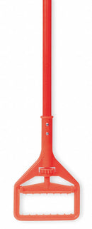 Tough Guy Wet Mop Handle, Janitor Wing Nut Mop Connection Type, Orange, Fiberglass, 60 in Handle Length - 1TZA8