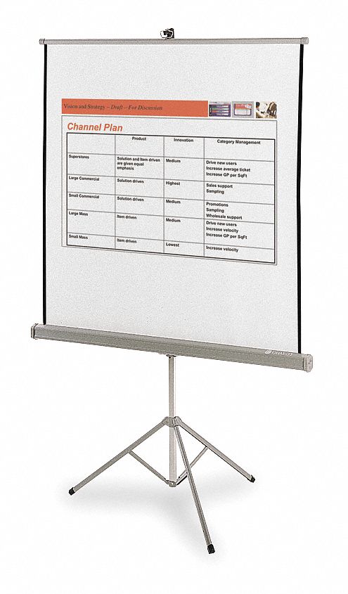 Quartet Manual Projection Screen with 60 x 60" Screen Size - 560S