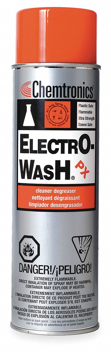 Chemtronics Electrical Cleaner Degreaser, 12.5 oz Aerosol Can, Unscented Liquid, 1 EA - ES1210