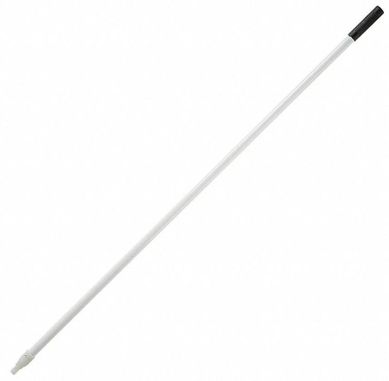 Tough Guy White Threaded Fiberglass Broom Handle, Length 60" - 1VAC6