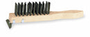 Tough Guy 11-3/8"L Carbon Steel Short Handle Scratch Brush with Scraper, 1 EA - 1VAG8