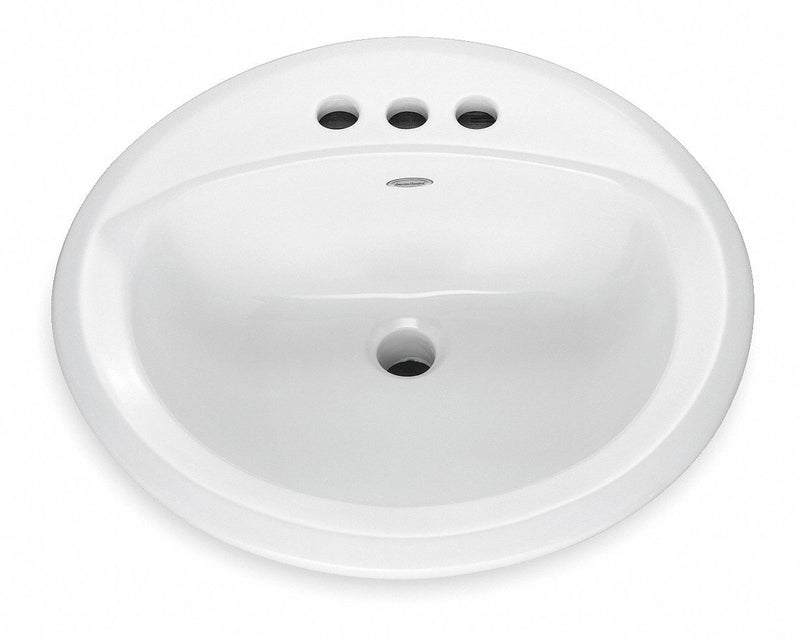 American Standard American Standard, Ovalyn Series, 15 in x 12 1/8 in, Vitreous China, Bathroom Sink - 491019.02