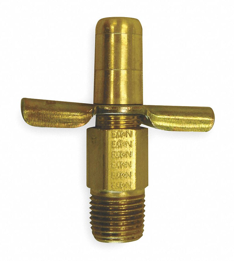 Anderson MNPT Drain Cock, 150 psi, 1 5/8 inH x 1/8" Pipe Size - 6783