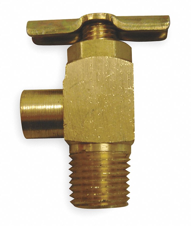 Anderson MNPT Drain Cock, 150 psi, 1 1/8 inH x 1/8" Pipe Size - 150