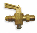 Top Brand 2 inL x 1 7/8 inH Brass Flare Ground Plug Valve, 1/4 in Tube Size - 537