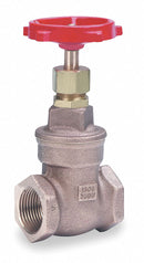 Milwaukee Valve Gate Valve, Valve Class Class 150, Bronze, FNPT Connection Type, Pipe Size - Valves 2 1/2 in - 1140 2 1/2