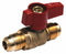 Top Brand Gas Ball Valve, Brass, Inline, 2-Piece, Pipe Size 1/2 in, Connection Type Flare x Flare - G-GBVF-50