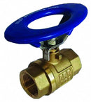 Top Brand Ball Valve, Brass, Inline, 2-Piece, Pipe Size 3/4 in, Connection Type FNPT x FNPT - G-BVO-75