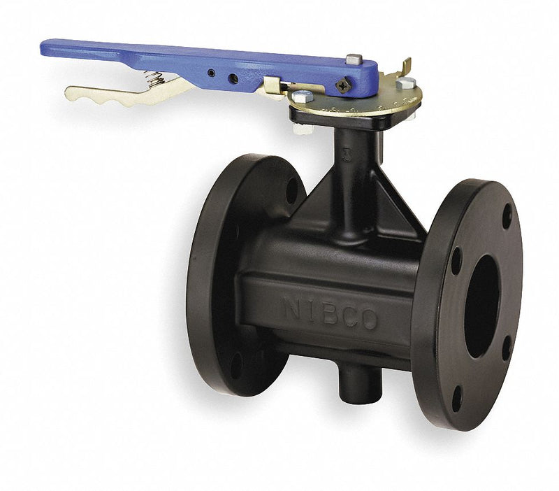 Nibco Flanged-Style Butterfly Valve, Cast Iron, 200 psi, 2 in Pipe Size - FC27653 2