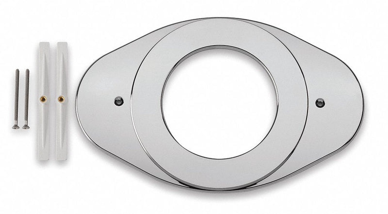 Delta Tub and Shower Cover Plate, Chrome Finish, For Use With Covering ...